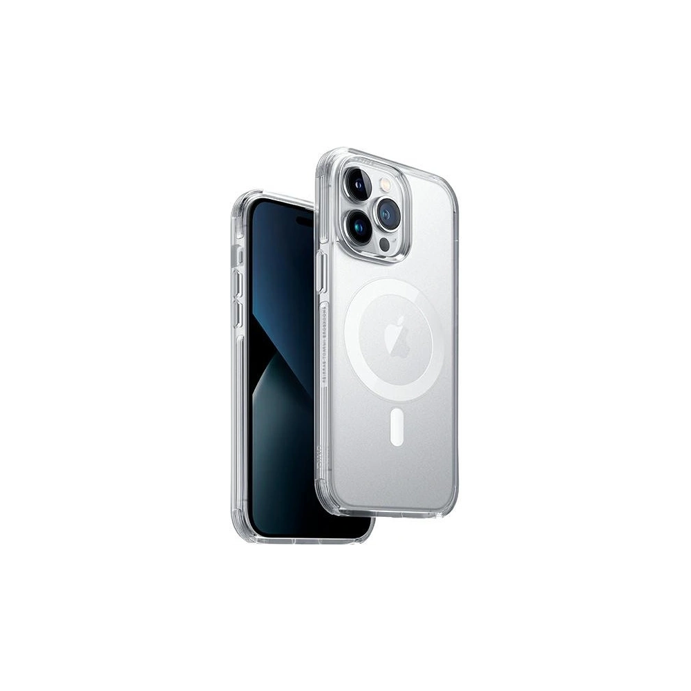 Etui UNIQ Combat Apple iPhone 14 Pro Max MagClick Charging przeźroczysty/dove satin clear