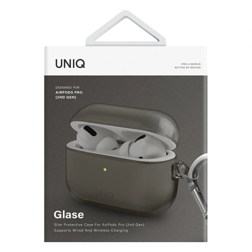 Buy UNIQ Glase Apple AirPods Pro 2 glossy smoke - UNIQ826 - {ean13} - Home Screen Store Europe