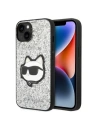 Etui Karl Lagerfeld KLHCP14MG2CPS Apple iPhone 14 Plus / 15 Plus srebrny/silver hardcase Glitter Choupette Patch