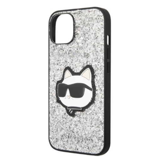 Kup Etui Karl Lagerfeld KLHCP14MG2CPS Apple iPhone 14 Plus / 15 Plus srebrny/silver hardcase Glitter Choupette Patch - KLD1312 - {ean13} - Sklep Home Screen