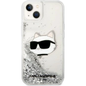 Etui Karl Lagerfeld KLHCP14MLNCHCS Apple iPhone 14 Plus / 15 Plus srebrny/silver hardcase Glitter Choupette Head
