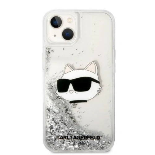Kup Etui Karl Lagerfeld KLHCP14MLNCHCS Apple iPhone 14 Plus / 15 Plus srebrny/silver hardcase Glitter Choupette Head - KLD1313 - {ean13} - Sklep Home Screen