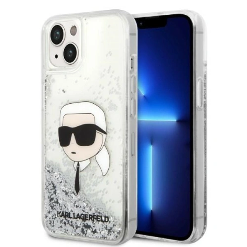 Kup Etui Karl Lagerfeld KLHCP14MLNKHCH Apple iPhone 14 Plus / 15 Plus ezüst/silver kemény tok Glitter Karl Head - KLD1314 - {ean13} - Sklep Home Screen