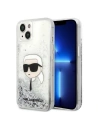Etui Karl Lagerfeld KLHCP14MLNKHCH Apple iPhone 14 Plus / 15 Plus srebrny/silver hardcase Glitter Karl Head