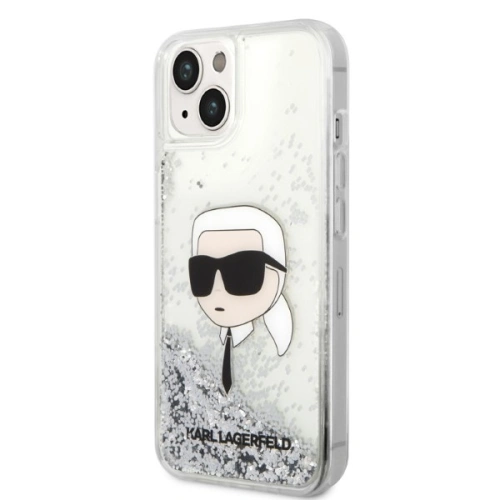 Kup Etui Karl Lagerfeld KLHCP14MLNKHCH Apple iPhone 14 Plus / 15 Plus ezüst/silver kemény tok Glitter Karl Head - KLD1314 - {ean13} - Sklep Home Screen