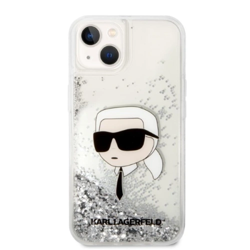 Kup Etui Karl Lagerfeld KLHCP14MLNKHCH Apple iPhone 14 Plus / 15 Plus ezüst/silver kemény tok Glitter Karl Head - KLD1314 - {ean13} - Sklep Home Screen