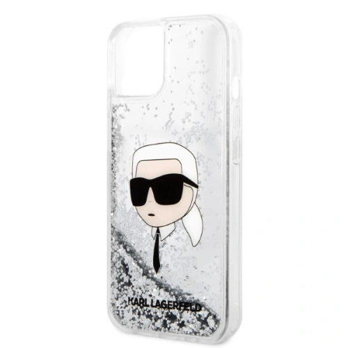Kup Etui Karl Lagerfeld KLHCP14MLNKHCH Apple iPhone 14 Plus / 15 Plus ezüst/silver kemény tok Glitter Karl Head - KLD1314 - {ean13} - Sklep Home Screen