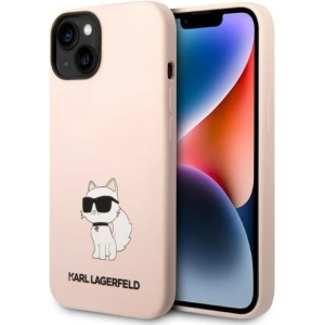 Etui Karl Lagerfeld KLHCP14MSNCHBCP Apple iPhone 14 Plus / 15 Plus hardcase różowy/pink Silicone Choupette