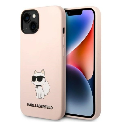Kup Etui Karl Lagerfeld KLHCP14MSNCHBCP Apple iPhone 14 Plus / 15 Plus kemény tok rózsaszín/pink Silicone Choupette - KLD1315 - {ean13} - Sklep Home Screen