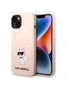 Etui Karl Lagerfeld KLHCP14MSNCHBCP Apple iPhone 14 Plus / 15 Plus kemény tok rózsaszín/pink Silicone Choupette