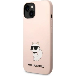 Etui Karl Lagerfeld KLHCP14MSNCHBCP Apple iPhone 14 Plus / 15 Plus hardcase różowy/pink Silicone Choupette