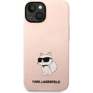 Etui Karl Lagerfeld KLHCP14MSNCHBCP Apple iPhone 14 Plus / 15 Plus hardcase różowy/pink Silicone Choupette