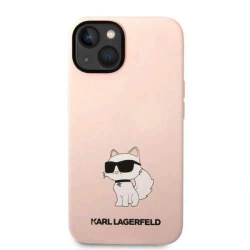 Buy Karl Lagerfeld KLHCP14MSNCHBCP Apple iPhone 14 Plus / 15 Plus hardcase pink Silicone Choupette - KLD1315 - {ean13} - Home Screen Store Europe