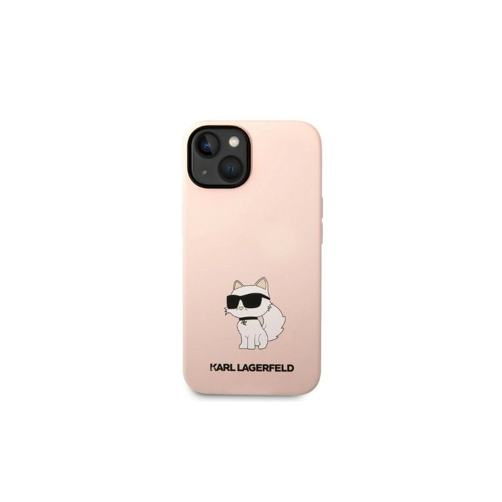 Etui Karl Lagerfeld KLHCP14MSNCHBCP Apple iPhone 14 Plus / 15 Plus hardcase różowy/pink Silicone Choupette