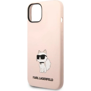 Etui Karl Lagerfeld KLHCP14MSNCHBCP Apple iPhone 14 Plus / 15 Plus hardcase różowy/pink Silicone Choupette