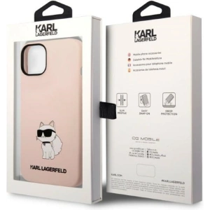 Etui Karl Lagerfeld KLHCP14MSNCHBCP Apple iPhone 14 Plus / 15 Plus hardcase różowy/pink Silicone Choupette