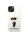Kup Etui Karl Lagerfeld KLHCP14MSNIKBCH Apple iPhone 14 Plus / 15 Plus hardcase bílý/white Silicone Ikonik - KLD1316 - {ean13} - Sklep Home Screen