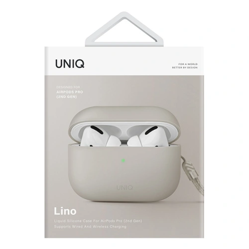Buy UNIQ Lino Apple AirPods Pro 2 Silicone beige ivory - UNIQ828 - {ean13} - Home Screen Store Europe