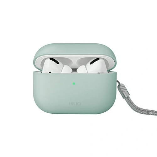 Kup Etui UNIQ Lino Apple AirPods Pro 2 Silicone mentă/mint green - UNIQ830 - {ean13} - Sklep Home Screen