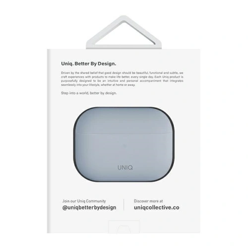 Kup Etui UNIQ Lino Apple AirPods Pro 2 Silicon albastru/artctic blue - UNIQ831 - {ean13} - Sklep Home Screen
