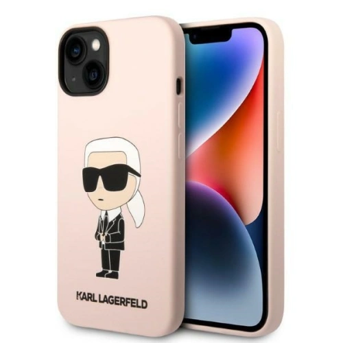 Kup Etui Karl Lagerfeld KLHCP14MSNIKBCP Apple iPhone 14 Plus / 15 Plus hardcase růžový/pink Silicone Ikonik - KLD1317 - {ean13} - Sklep Home Screen