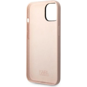 Etui Karl Lagerfeld KLHCP14MSNIKBCP Apple iPhone 14 Plus / 15 Plus hardcase różowy/pink Silicone Ikonik