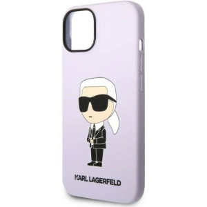 Etui Karl Lagerfeld KLHCP14MSNIKBCU Apple iPhone 14 Plus / 15 Plus hardcase purpurowy/purple Silicone Ikonik