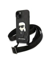 Etui Karl Lagerfeld KLHCP14MSTKMK Apple iPhone 14 Plus / 15 Plus fekete/hardcase Monogram Ikonik Patch