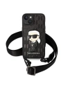 Kup Case Karl Lagerfeld KLHCP14MSTKMK Apple iPhone 14 Plus / 15 Plus schwarz/hardcase Monogram Ikonik Patch - KLD1319 - {ean13} - Sklep Home Screen