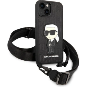 Etui Karl Lagerfeld KLHCP14MSTKMK Apple iPhone 14 Plus / 15 Plus czarny/black hardcase Monogram Ikonik Patch