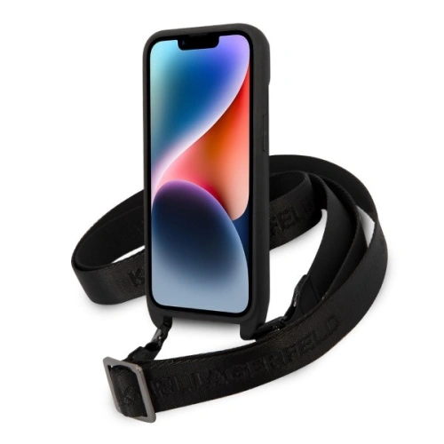 Kup Etui Karl Lagerfeld KLHCP14MSTKMK Apple iPhone 14 Plus / 15 Plus negru/black hardcase Monogram Ikonik Patch - KLD1319 - {ean13} - Sklep Home Screen
