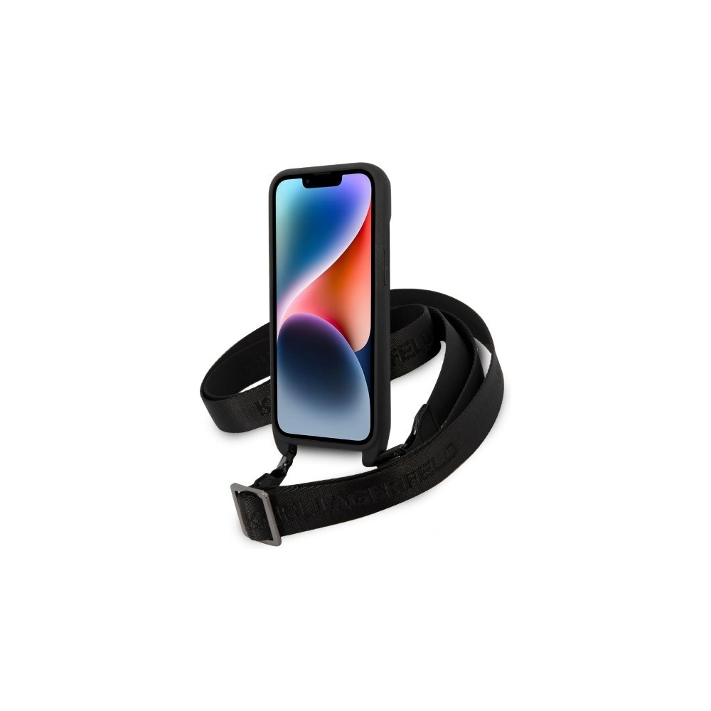 Etui Karl Lagerfeld KLHCP14MSTKMK Apple iPhone 14 Plus / 15 Plus czarny/black hardcase Monogram Ikonik Patch