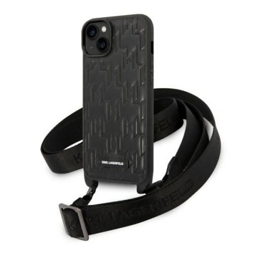 Kup Etui Karl Lagerfeld KLHCP14MSTMMK Apple iPhone 14 Plus / 15 Plus hardcase černý/black Monogram Plaque Logo Strap - KLD1320 - {ean13} - Sklep Home Screen