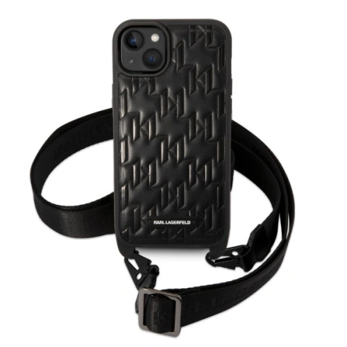 Kup Etui Karl Lagerfeld KLHCP14MSTMMK Apple iPhone 14 Plus / 15 Plus hardcase czarny/black Monogram Plaque Logo Strap - KLD1320 - {ean13} - Sklep Home Screen