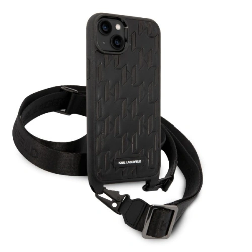 Kup Etui Karl Lagerfeld KLHCP14MSTMMK Apple iPhone 14 Plus / 15 Plus hardcase czarny/black Monogram Plaque Logo Strap - KLD1320 - {ean13} - Sklep Home Screen