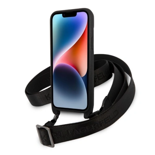Kup Etui Karl Lagerfeld KLHCP14MSTMMK Apple iPhone 14 Plus / 15 Plus hardcase czarny/black Monogram Plaque Logo Strap - KLD1320 - {ean13} - Sklep Home Screen