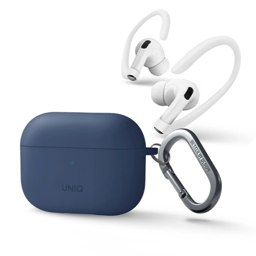 Kup Etui UNIQ Nexo Apple AirPods Pro 2 + Cotiere din silicon albastru/caspian blue - UNIQ834 - {ean13} - Sklep Home Screen
