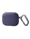Etui UNIQ Nexo Apple AirPods Pro 2 + Cârlige de ureche din silicon purpuriu/figură purpurie