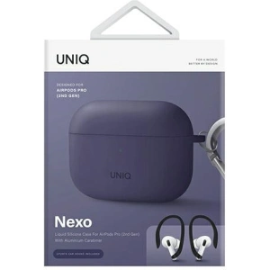 Buy UNIQ Nexo Apple AirPods Pro 2 + Ear Hooks Silicone fig purple - UNIQ835 - {ean13} - Home Screen Store Europe