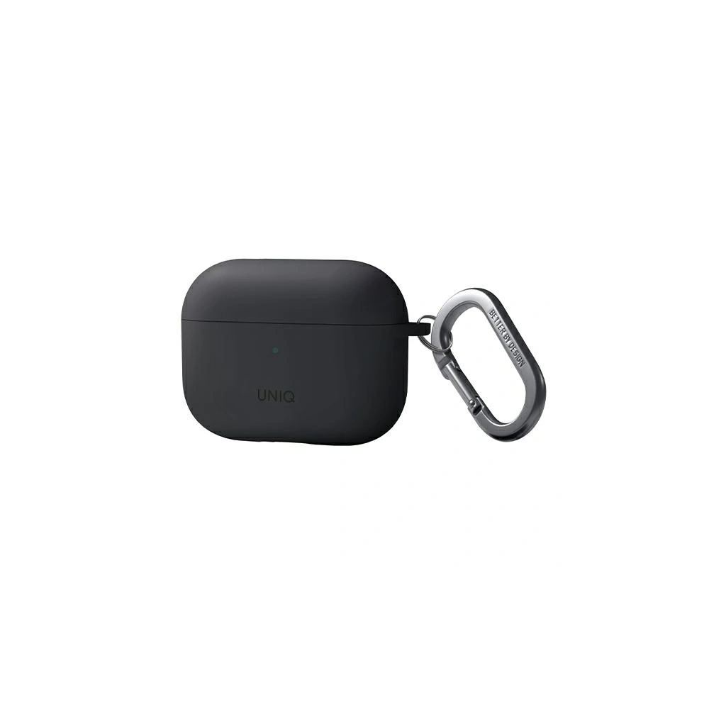 Etui UNIQ Nexo Apple AirPods Pro 2 + Ear Hooks Silicone szary/charcoal grey