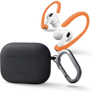 Buy UNIQ Nexo Apple AirPods Pro 2 + Ear Hooks Silicone charcoal grey - UNIQ836 - {ean13} - Home Screen Store Europe