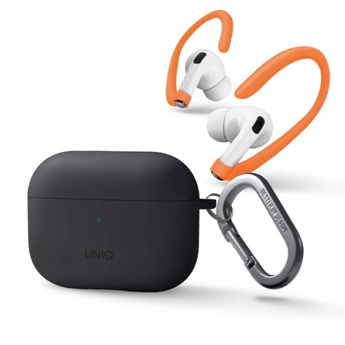 Kup Case UNIQ Nexo Apple AirPods Pro 2 + Silikon-Ohrhaken grau/anthrazitgrau - UNIQ836 - {ean13} - Sklep Home Screen