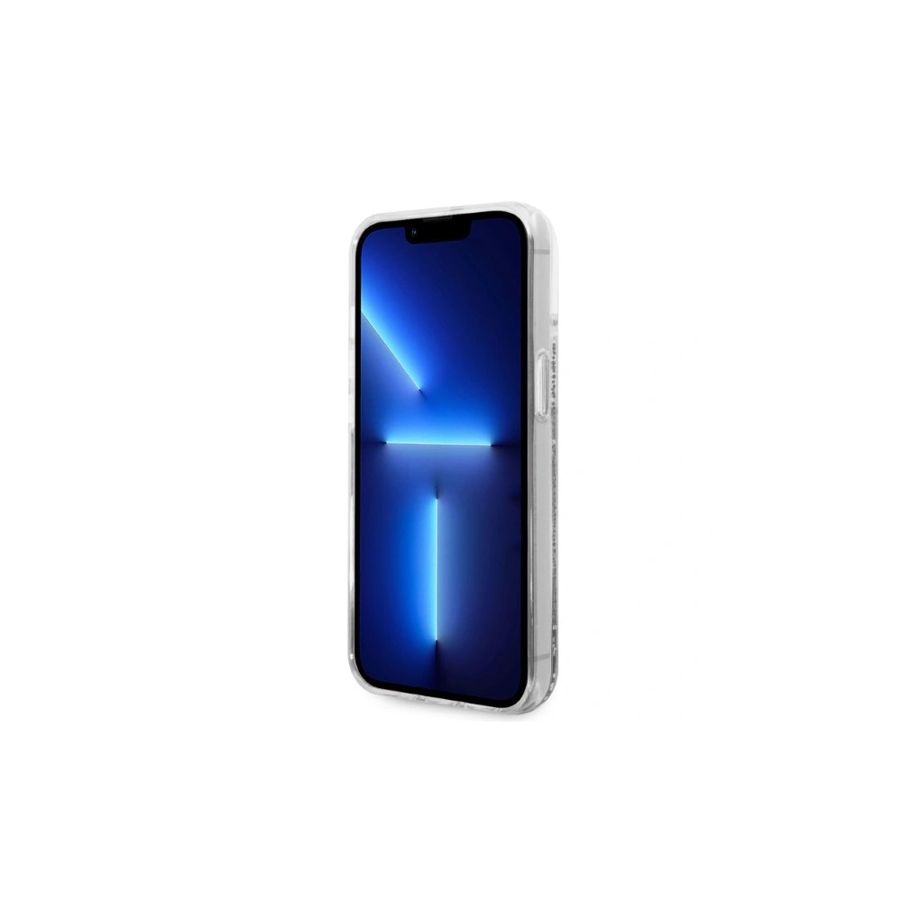 Etui Karl Lagerfeld KLHCP14SLNKHCH Apple iPhone 14 srebrny/silver hardcase Glitter Karl Head