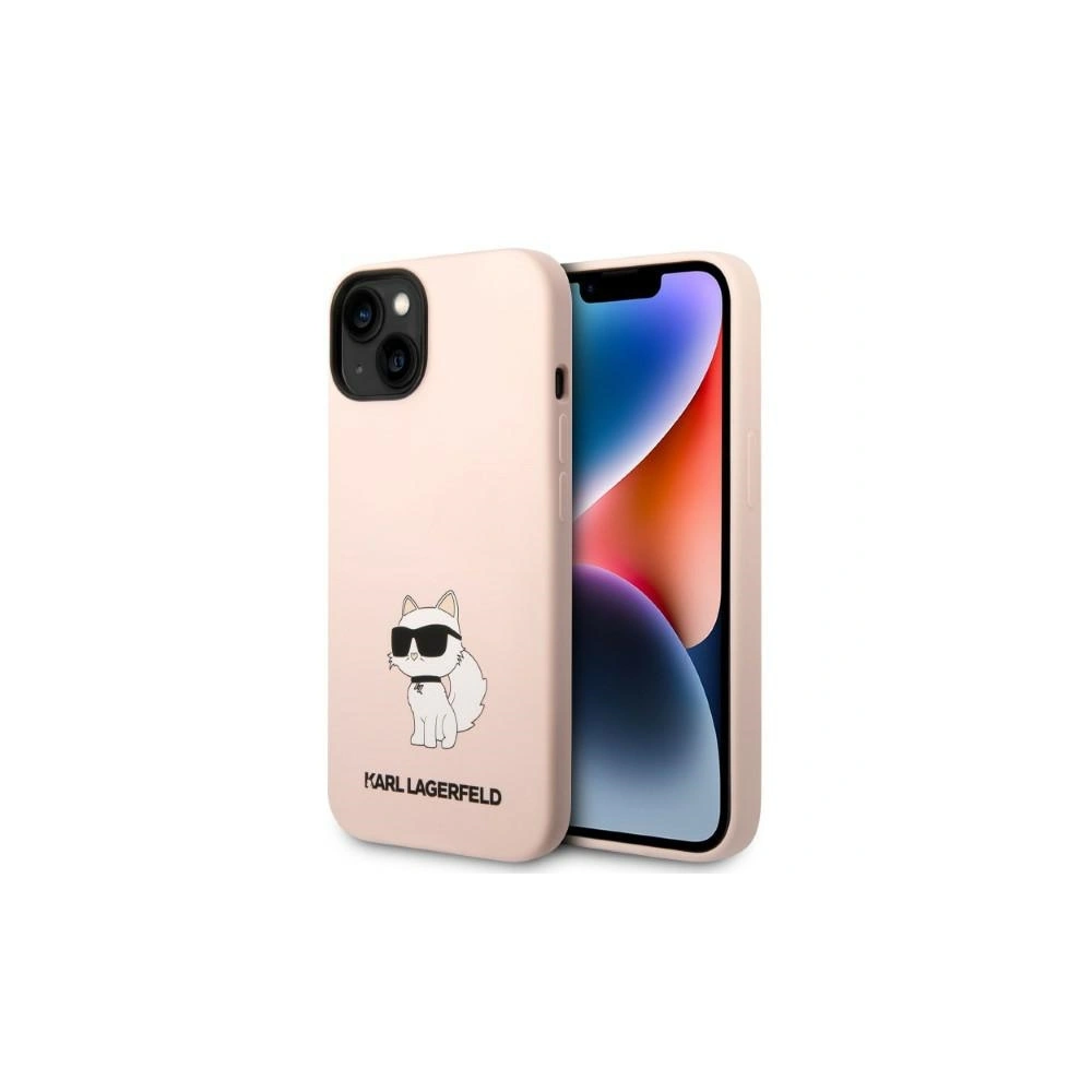 Etui Karl Lagerfeld KLHCP14SSNCHBCP Apple iPhone 14 hardcase różowy/pink Silicone Choupette