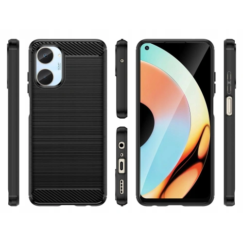 Kup Etui Tech-Protect TPUCarbon Realme 10 4G Fekete - THP1667 - {ean13} - Sklep Home Screen