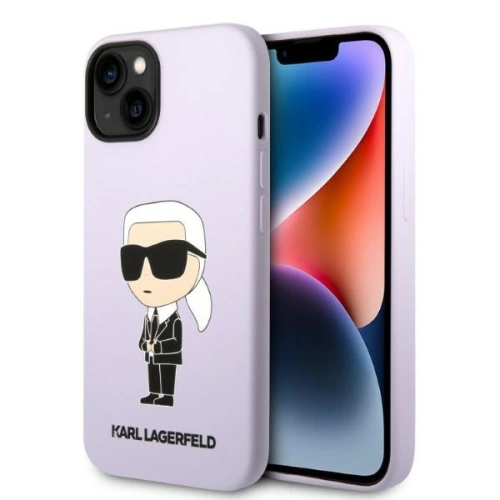 Kup Etui Karl Lagerfeld KLHCP14SSNIKBCU Apple iPhone 14 hardcase purpuriu/purple Silicone Ikonik - KLD1329 - {ean13} - Sklep Home Screen