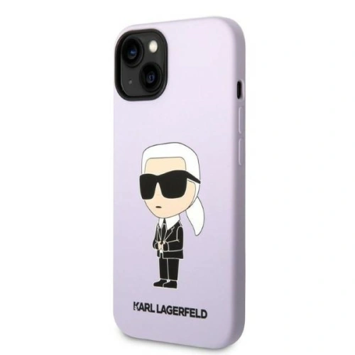 Kup Etui Karl Lagerfeld KLHCP14SSNIKBCU Apple iPhone 14 hardcase purpurowy/purple Silicone Ikonik - KLD1329 - {ean13} - Sklep Home Screen