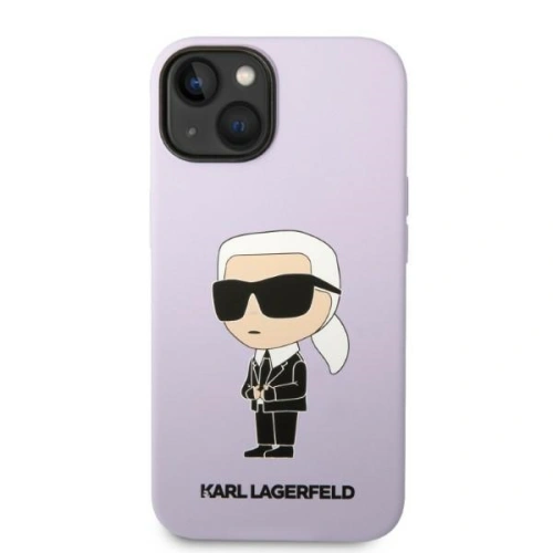 Kup Etui Karl Lagerfeld KLHCP14SSNIKBCU Apple iPhone 14 hardcase purpurowy/purple Silicone Ikonik - KLD1329 - {ean13} - Sklep Home Screen