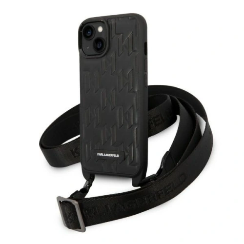 Kup Etui Karl Lagerfeld KLHCP14SSTMMK Apple iPhone 14 hardcase černý/black Monogram Plaque Logo Strap - KLD1331 - {ean13} - Sklep Home Screen