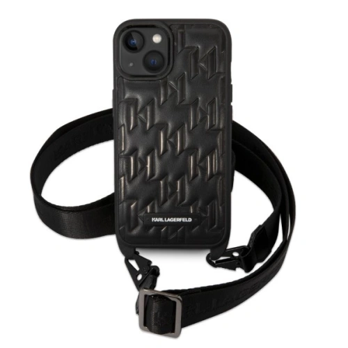 Kup Etui Karl Lagerfeld KLHCP14SSTMMK Apple iPhone 14 hardcase černý/black Monogram Plaque Logo Strap - KLD1331 - {ean13} - Sklep Home Screen